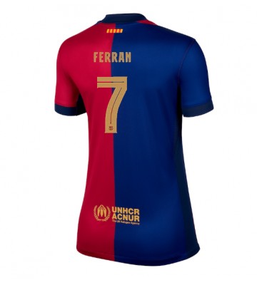 Barcelona Ferran Torres #7 Replika Hjemmebanetrøje Dame 2024-25 Kortærmet